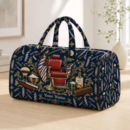 Vintage Barber Tools for Classic Grooming Enthusiasts on Weekend Getaways and Travel Quilted Weekend Bag