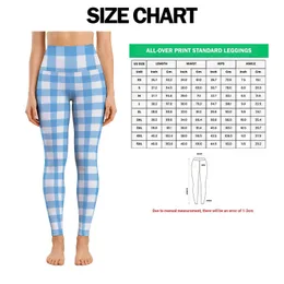 Sky Blue And White Gingham Checks For Yoga, Pilates And Everyday Active Style For Women Leggings