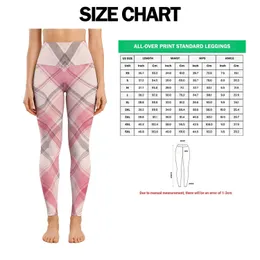 Pastel Pink Plaid for Yoga, Pilates, Commuting and Everyday Wear Leggings