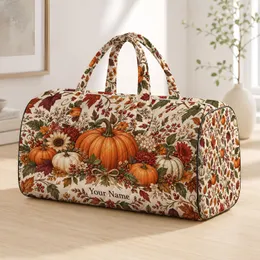 Terracotta Pumpkin Vines for Autumn Getaways, Harvest Weekends, and Cozy Travel Quilted Weekend Bag
