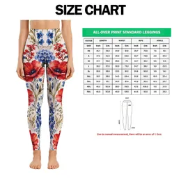 Red White And Blue Wildflowers For Summer Fourth Of July Celebrations For Women Leggings