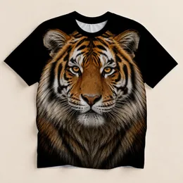 Realistic Tiger Face for Wildlife Fans, Outdoor Adventures and Everyday Style All-over Print Unisex T-shirt