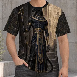 Jackal-Headed Egyptian Deity for Mythology Events and Ancient History Enthusiasts All-over Print Unisex T-shirt