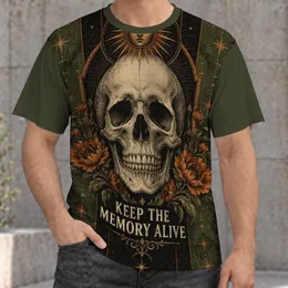 Gothic Skull And Marigold Celestial Art For Halloween And Alternative Style Fans All-over Print Unisex T-shirt