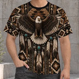 Eagle and Southwestern Motifs for Rodeo Nights and Everyday Western Style All-over Print Unisex T-shirt