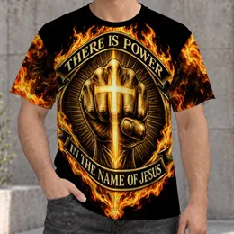 Fiery Golden Fist And Cross For Faith Gatherings And Everyday Strength For Men All-over Print Unisex T-shirt
