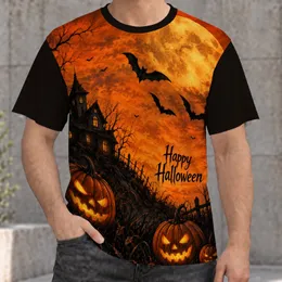 Pumpkin Lantern Haunted House Halloween Night for Fall Festival Parties All-over Print Unisex T-shirt