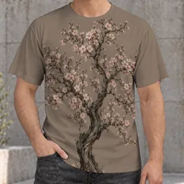 Almond Blossom Tree for Relaxed Everyday Wear and Springtime Outings All-over Print Unisex T-shirt