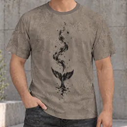 Whale Tail Smoke Motif for Casual Streetwear and Coastal Weekend Adventures All-over Print Unisex T-shirt
