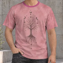 Celestial Tree And Moon Phases For Everyday Bohemian Style And Nature Lovers All-over Print Unisex T-shirt