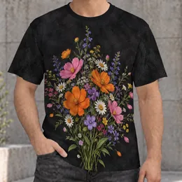 Colorful Wildflower Bouquet for Everyday Nature Lovers, Garden Days and Outdoor Escapes All-over Print Unisex T-shirt