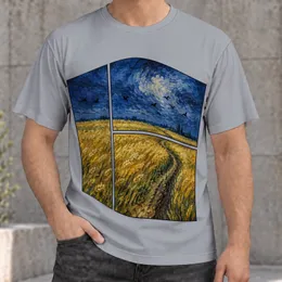 Golden Wheatfield And Crows For Art Lovers, Gallery Visits And Everyday Creative Style All-over Print Unisex T-shirt