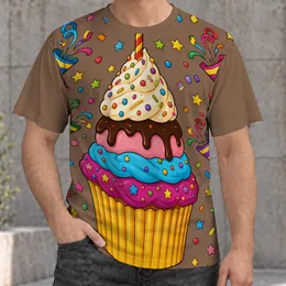 Colorful Birthday Cupcake and Confetti for Parties and Sweet Celebrations All-over Print Unisex T-shirt