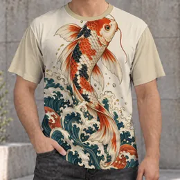 Leaping Koi And Rolling Ocean Waves For Everyday Streetwear And Outdoor Adventures All-over Print Unisex T-shirt