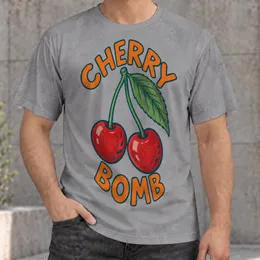 Cherry Pair Retro Fruit Motif for Casual Everyday Style and Weekend Music Fans Gift All-over Print Unisex T-shirt