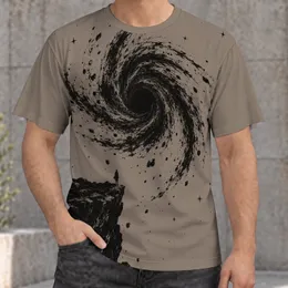 Cosmic Vortex Silhouette for Stargazing Nights and Everyday Casual Wear for Space Fans All-over Print Unisex T-shirt