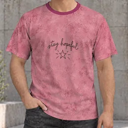 Hopeful Star Lettering for Everyday Positivity and Casual Streetwear for Teens All-over Print Unisex T-shirt