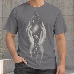 Cosmic Hands And Celestial Galaxy Art For Everyday Streetwear And Stargazers All-over Print Unisex T-shirt