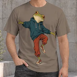 Dancing Frog Streetwear Style for Casual Everyday Wear, Teens and Nature Lovers All-over Print Unisex T-shirt