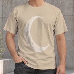 White Crescent Moon Minimalist Celestial Motif for Everyday Casual Wear and Gifting All-over Print Unisex T-shirt