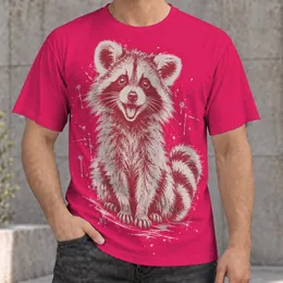 Playful Raccoon Character for Everyday Casual Outings and Nature Loving Teens and Friends All-over Print Unisex T-shirt