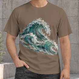 Ocean Wave Art for Coastal Getaways and Everyday Surfside Style for Teens and Adults All-over Print Unisex T-shirt