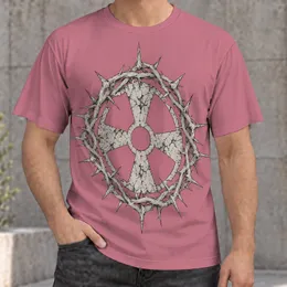 Distressed Thorn Ring Emblem for Alternative Streetwear and Everyday Casual Outfits All-over Print Unisex T-shirt