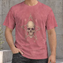 Engraved Skull and Starburst for Alternative Streetwear, Skatepark Days and Teen Style All-over Print Unisex T-shirt