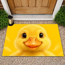 Little Yellow Duckling Face for Cheerful Everyday Entryways and Cozy Family Homes Doormat