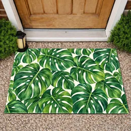 Lush Monstera Leaves for Tropical Home Style and Relaxed Everyday Living Doormat
