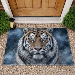 Majestic Tiger Portrait For Wildlife Lovers And Nature Inspired Entryway Style Doormat