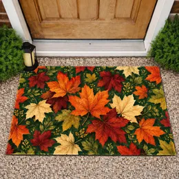 Autumn Maple Leaf Cluster for Cozy Seasonal Home Entryway Decor Doormat