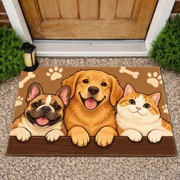 Cute Dog And Cat Companions For Pet-Loving Homes And Cozy Everyday Entryway Decor Doormat