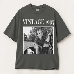 Personalized Bootleg Tee – Custom Photo & Year, Vintage Black and White Photo Birthday Gift
