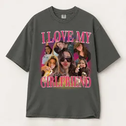 Personalized Bootleg Tee – Custom Photos, Name & Text, I Love My Girlfriend Photo Collage Valentine Gift