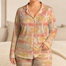 Pastel Snowflake Stars and Dots for Cozy Winter Nights and Holiday Gifting for Him Satin Pajamas Set