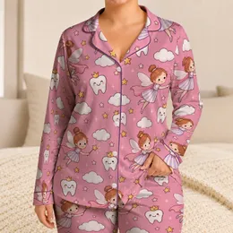 Tooth Fairy Cloud Magic for Cozy Bedtime Dreams and Whimsical Gift Giving for Kids Satin Pajamas Set