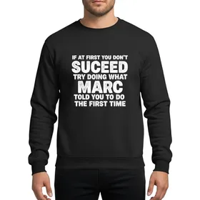 Witty Personalities' White Distressed Vintage Blocky Sans-Serif Humorous Advice Design Sweatshirt