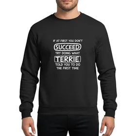 Personalized Name Humor Lovers White Hand-Drawn Informal Sans-Serif Bubble Rectangle Typographic Advice Sweatshirt