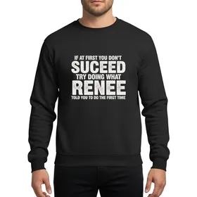 Renee Knows Best Vintage Distressed Bold Typographic Humor Gift Sweatshirt