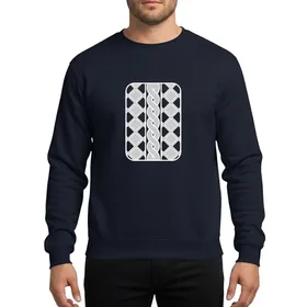 Sweetest Little One Cable Knit Diamond Gray Autumn Winter Cozy Emblem Sweatshirt
