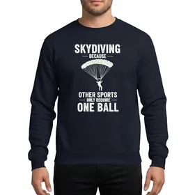 Skydiving Daring Freefall: Bold Adventure Parachuting Graphic Sweatshirt