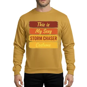 Vintage Autumn Hues Storm Chaser Halloween Party Costume Sweatshirt