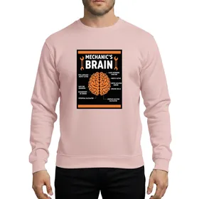 Funny Mechanic's Brain Wrench Design Christmas Gift for Auto Techs & Dads Sweatshirt