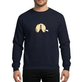 Pretend I'm A Fortune Cookie Humorous Halloween Cream Open White Fortune Graphic Sweatshirt