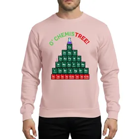 Science Teacher Scientist O' Chemistree Periodic Table Christmas Holiday Graphic Sweatshirt