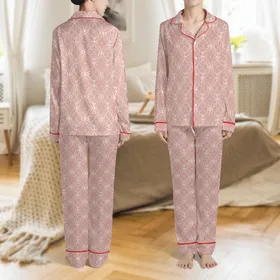 Bridesmaid Pajamas: Muted Rose Filigree Floral Modal Sleep Shorts Set Satin Short-Sleeve Pajamas Set
