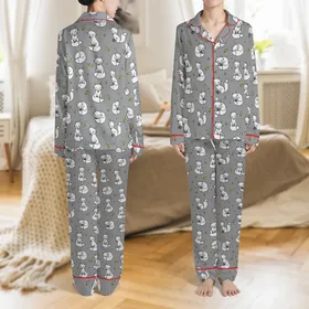 Vizsla Dog Large Size PDF Downloadable Pajamas Sewing Pattern - A4 Letter Poster Print Satin Pajamas Set