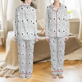 The Cat's Pajamas Tarot: Funny Sarcastic Witchy Design - SVG PNG Digital File Satin Pajamas Set