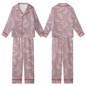 Bridesmaid & Bride Silky Satin Pajamas: Removable Feather Cuff Sleep Set - Luxurious Wedding PJs Kid Satin Pajamas Set